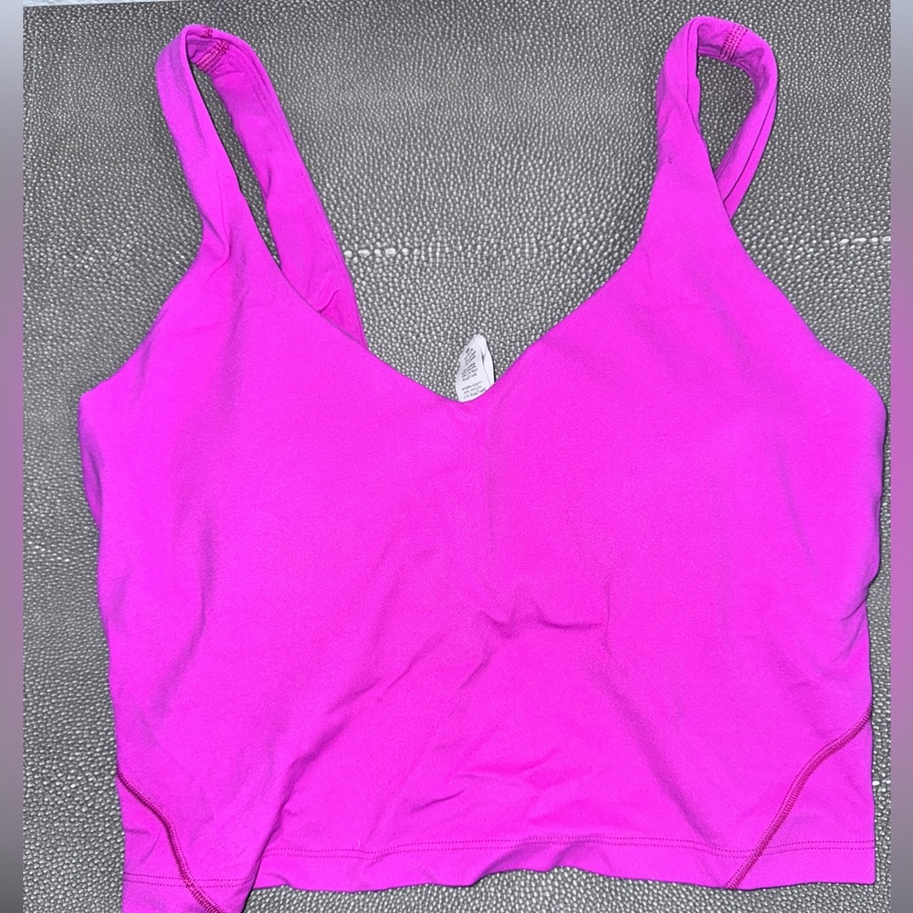 Lululemon Align Yoga Tank Sz 8 Hot Pink RARE